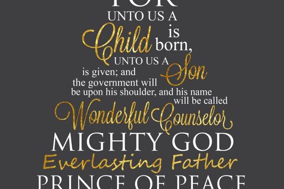 Advent Poster in the shape of Christmas Tree